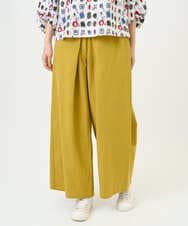 NGLGD26250 GIANNI LO GIUDICE(ジャンニ ロ ジュディチェ) [洗える]コットンナチュラルワッシャーワイドパンツ イエロー