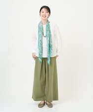 NGLGD26250 GIANNI LO GIUDICE(ジャンニ ロ ジュディチェ) [洗える]コットンナチュラルワッシャーワイドパンツ グリーン