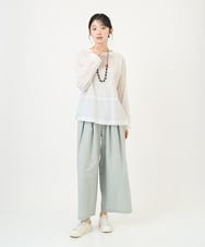 NGLGD33230 GIANNI LO GIUDICE(ジャンニ ロ ジュディチェ) [洗える]ポリエステルコットングログランパンツ ミントグリーン