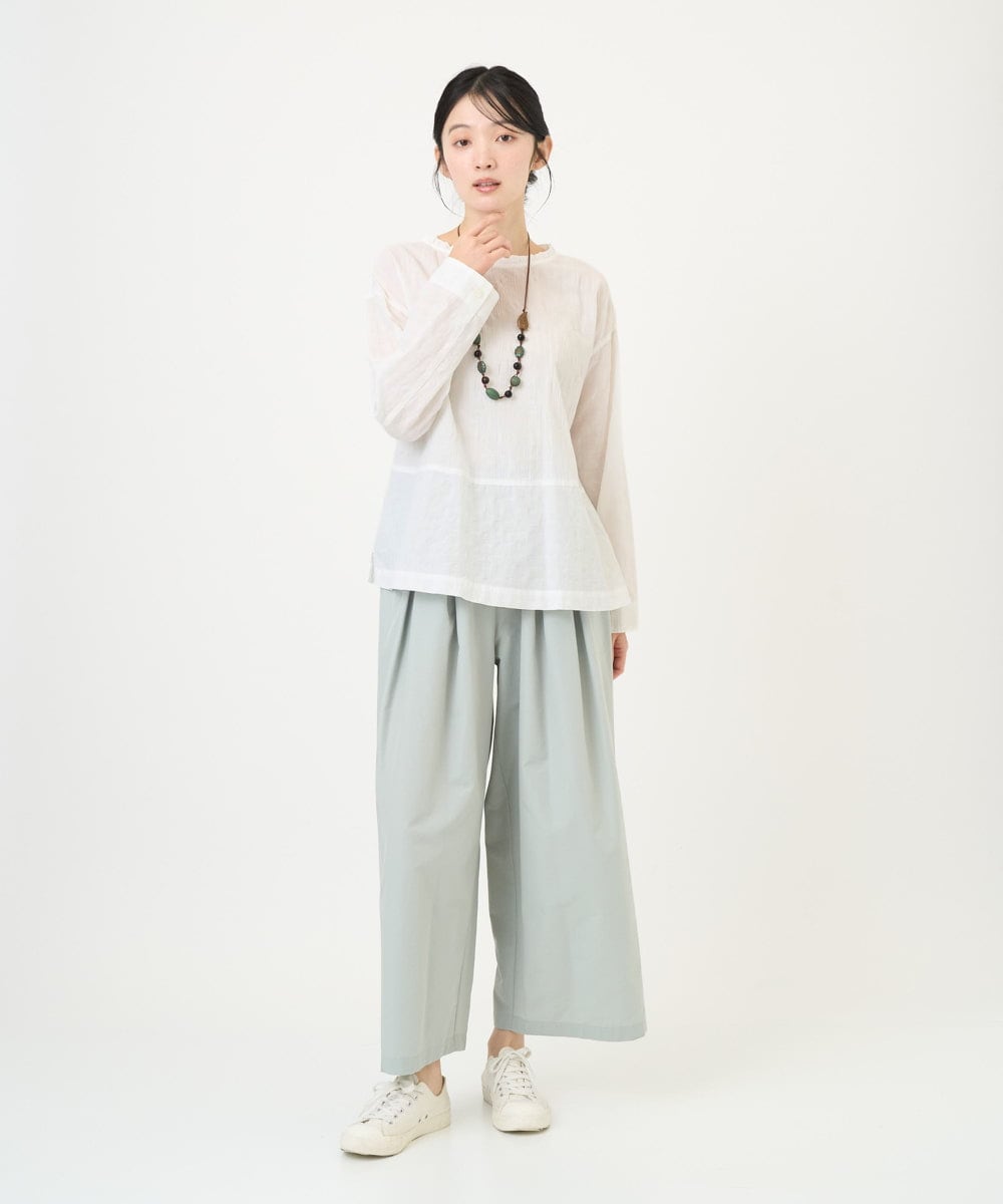 NGLGD33230 GIANNI LO GIUDICE(ジャンニ ロ ジュディチェ) [洗える]ポリエステルコットングログランパンツ ミントグリーン