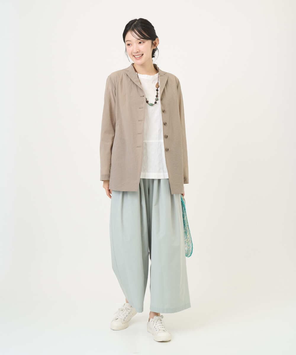 NGLGD33230 GIANNI LO GIUDICE(ジャンニ ロ ジュディチェ) [洗える]ポリエステルコットングログランパンツ ミントグリーン