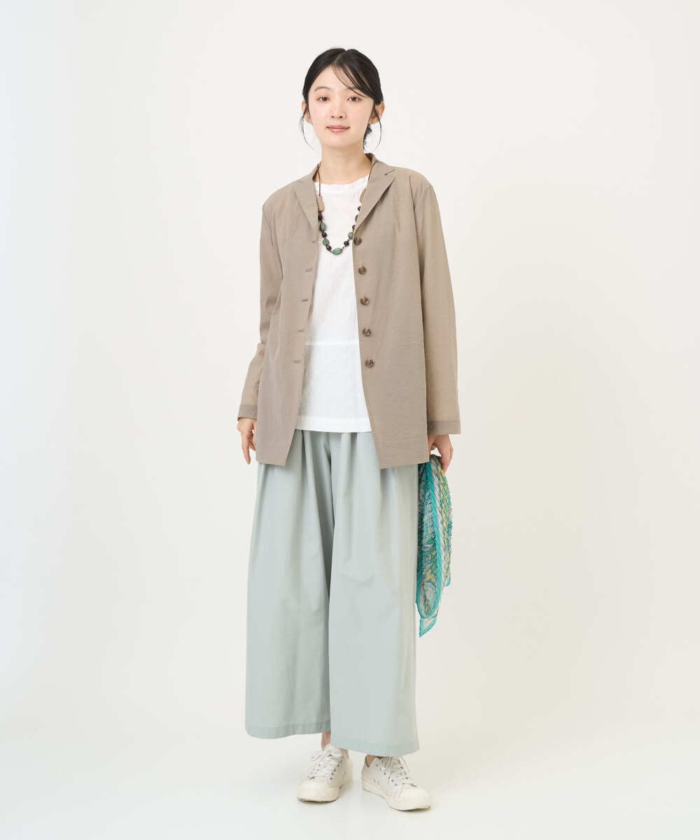 NGLGD33230 GIANNI LO GIUDICE(ジャンニ ロ ジュディチェ) [洗える]ポリエステルコットングログランパンツ ミントグリーン