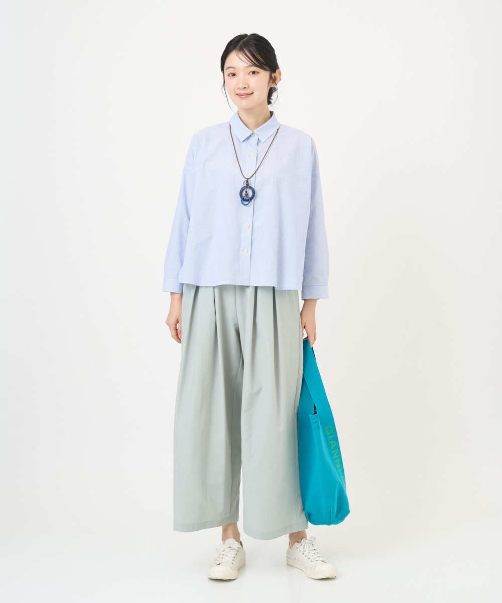 NGLGD33230 GIANNI LO GIUDICE(ジャンニ ロ ジュディチェ) [洗える]ポリエステルコットングログランパンツ ミントグリーン