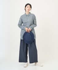 NGLGD33230 GIANNI LO GIUDICE(ジャンニ ロ ジュディチェ) [洗える]ポリエステルコットングログランパンツ ネイビー