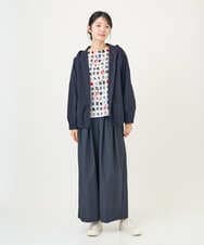 NGLGD33230 GIANNI LO GIUDICE(ジャンニ ロ ジュディチェ) [洗える]ポリエステルコットングログランパンツ ネイビー