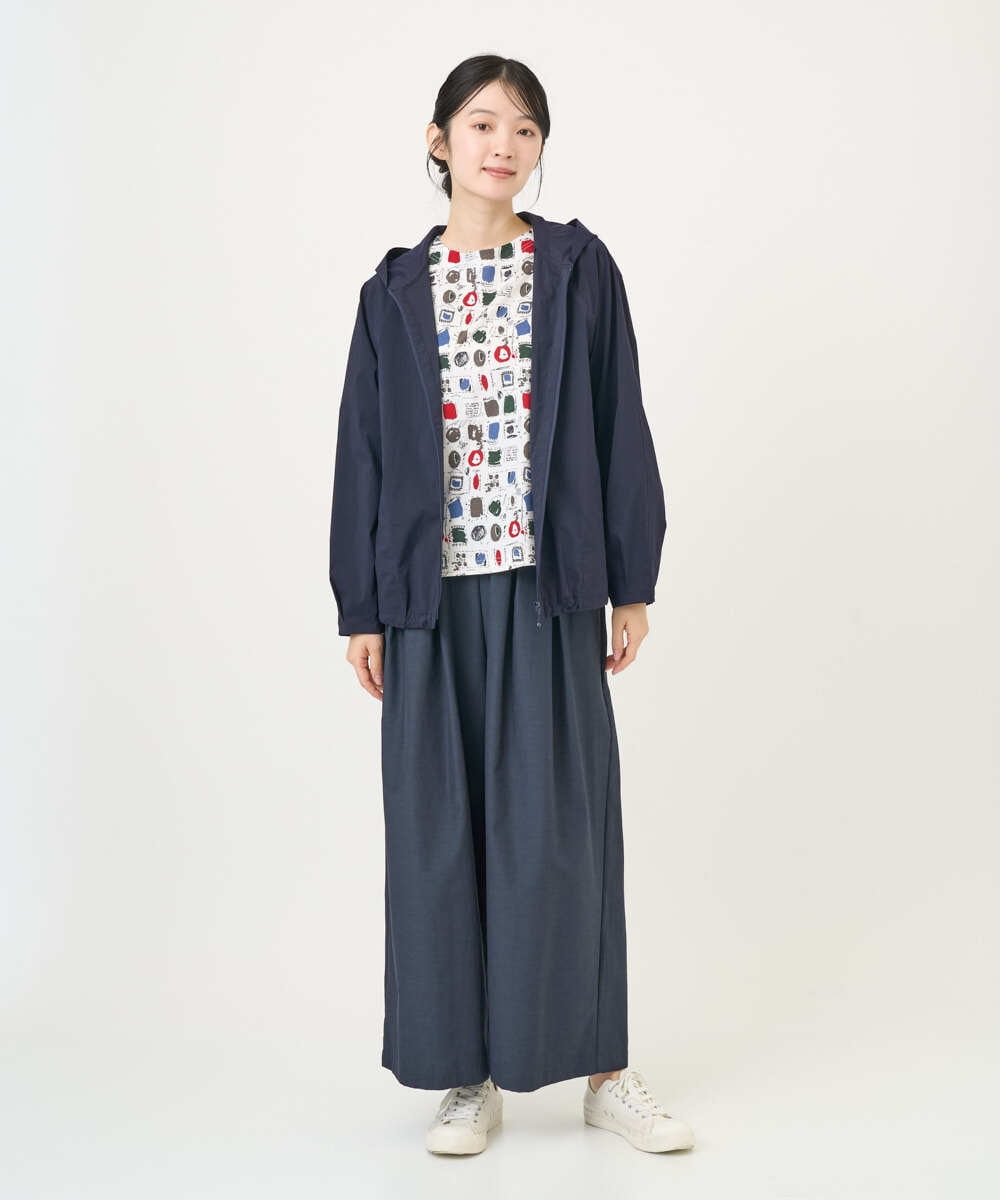 NGLGD33230 GIANNI LO GIUDICE(ジャンニ ロ ジュディチェ) [洗える]ポリエステルコットングログランパンツ ネイビー