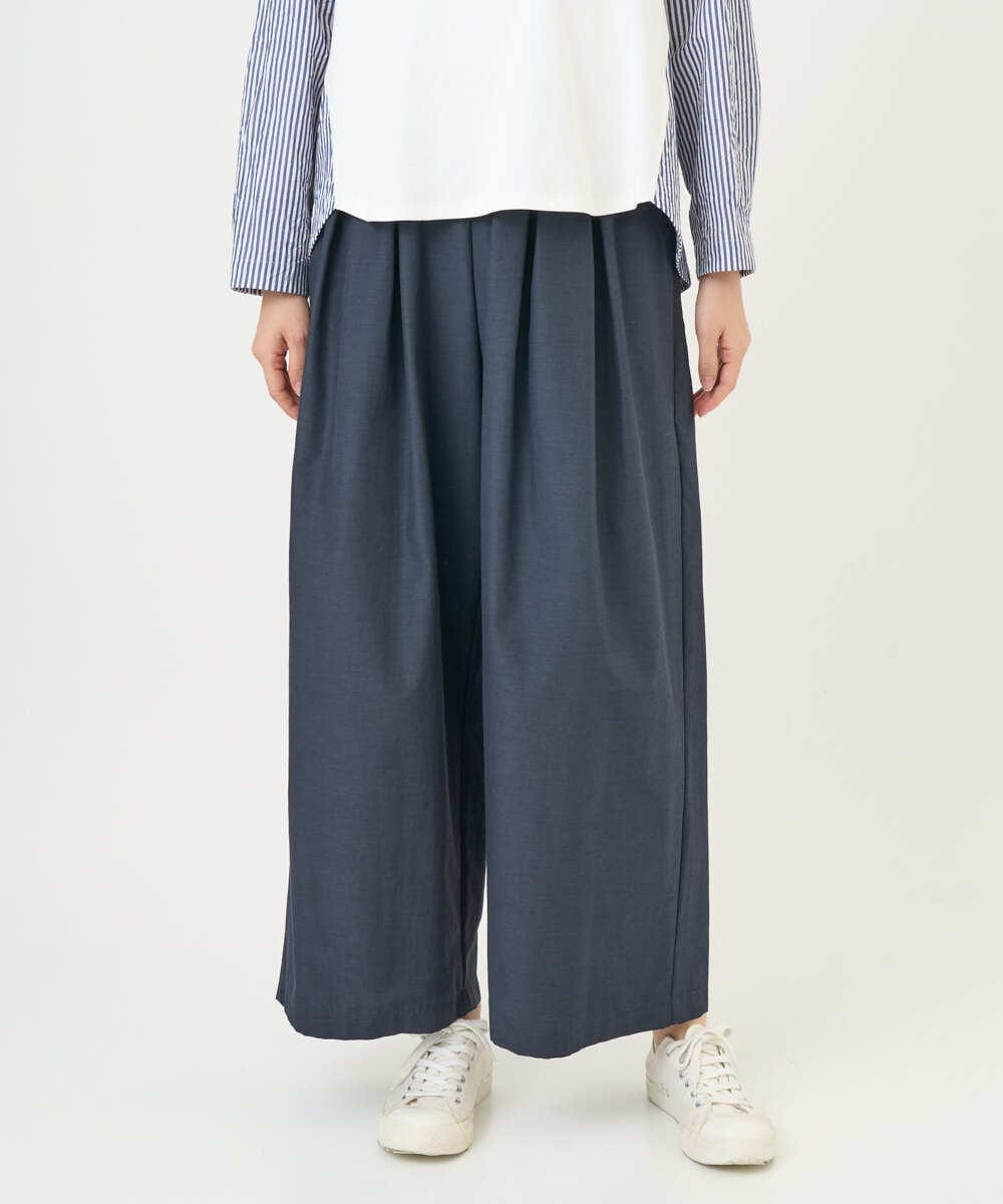 NGLGD33230 GIANNI LO GIUDICE(ジャンニ ロ ジュディチェ) [洗える]ポリエステルコットングログランパンツ ネイビー