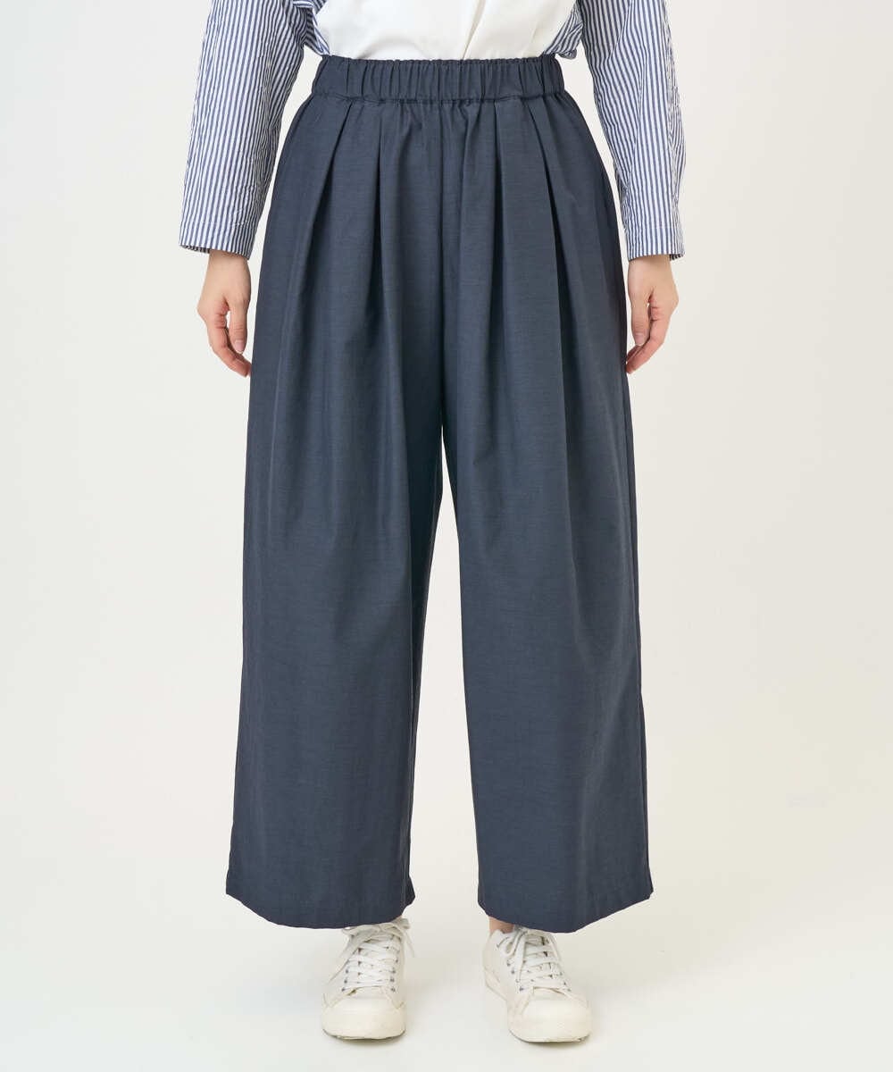 NGLGD33230 GIANNI LO GIUDICE(ジャンニ ロ ジュディチェ) [洗える]ポリエステルコットングログランパンツ ネイビー