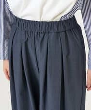 NGLGD33230 GIANNI LO GIUDICE(ジャンニ ロ ジュディチェ) [洗える]ポリエステルコットングログランパンツ ネイビー