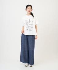 NGLGE40330 GIANNI LO GIUDICE(ジャンニ ロ ジュディチェ) [洗える]デニム調リネンパンツ ネイビー