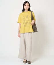 NGLGE40330 GIANNI LO GIUDICE(ジャンニ ロ ジュディチェ) [洗える]デニム調リネンパンツ ネイビー