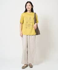 NGLGE40330 GIANNI LO GIUDICE(ジャンニ ロ ジュディチェ) [洗える]デニム調リネンパンツ ネイビー