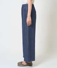 NGLGE40330 GIANNI LO GIUDICE(ジャンニ ロ ジュディチェ) [洗える]デニム調リネンパンツ ネイビー