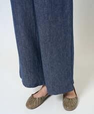 NGLGE40330 GIANNI LO GIUDICE(ジャンニ ロ ジュディチェ) [洗える]デニム調リネンパンツ ネイビー