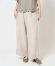 NGLGE40330 GIANNI LO GIUDICE(ジャンニ ロ ジュディチェ) [洗える]デニム調リネンパンツ ネイビー