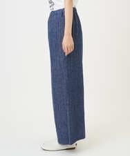 NGLGE40330 GIANNI LO GIUDICE(ジャンニ ロ ジュディチェ) [洗える]デニム調リネンパンツ ネイビー