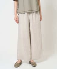 NGLGE40330 GIANNI LO GIUDICE(ジャンニ ロ ジュディチェ) [洗える]デニム調リネンパンツ ネイビー