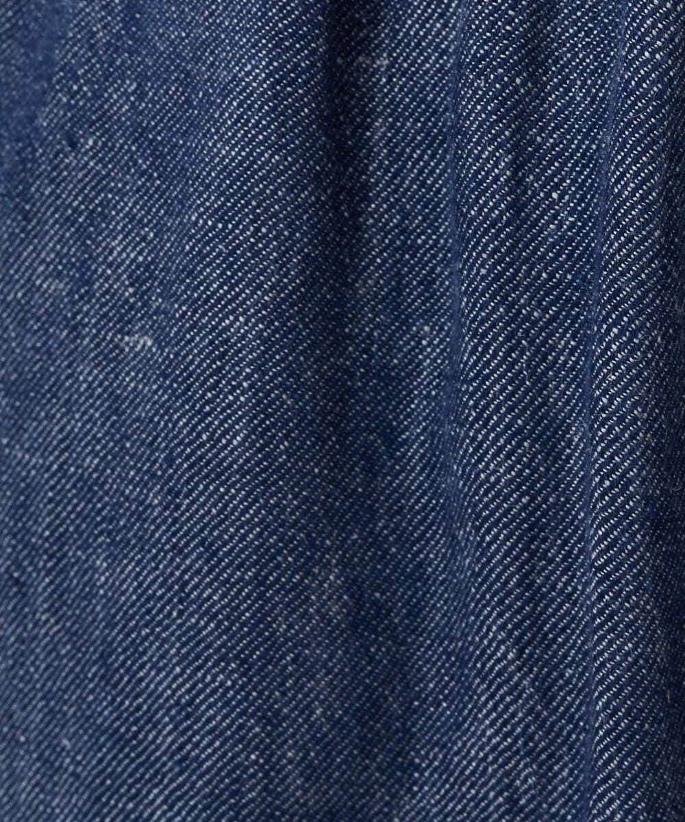 NGLGE40330 GIANNI LO GIUDICE(ジャンニ ロ ジュディチェ) [洗える]デニム調リネンパンツ ネイビー