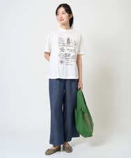 NGLGE40330 GIANNI LO GIUDICE(ジャンニ ロ ジュディチェ) [洗える]デニム調リネンパンツ ネイビー