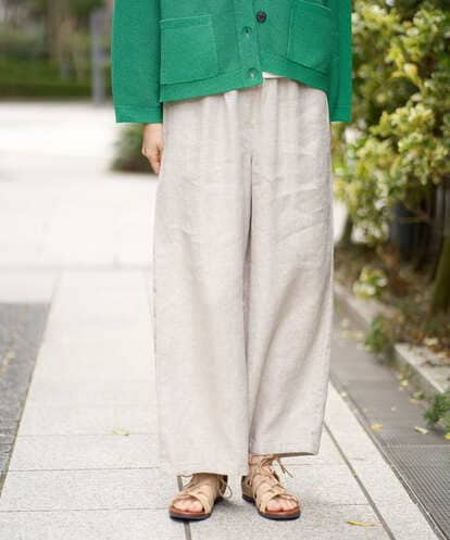 NGLGE40330 GIANNI LO GIUDICE [洗える]デニム調リネンパンツ