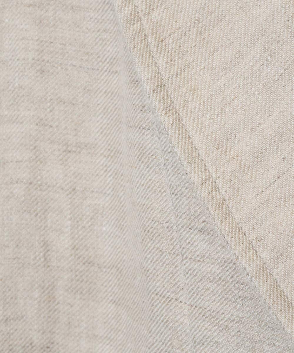 NGLGE40330 GIANNI LO GIUDICE(ジャンニ ロ ジュディチェ) [洗える]デニム調リネンパンツ ベージュ