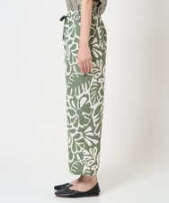 NGLGE41300 GIANNI LO GIUDICE(ジャンニ ロ ジュディチェ) [洗える・日本製]ポタニカルフラワープリントパンツ グリーン