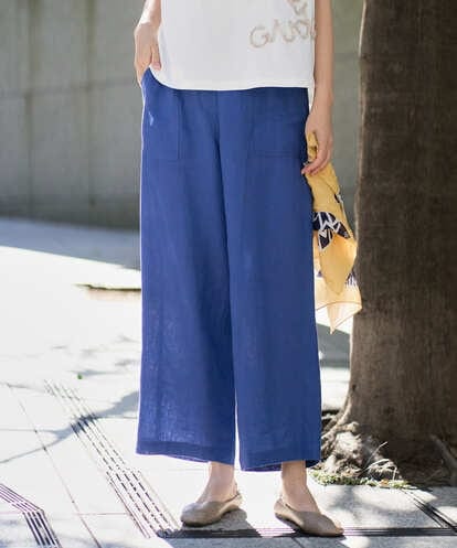 NGLGE43250 GIANNI LO GIUDICE [洗える]カラーリネン製品洗いパンツ