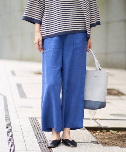 NGLGE43250 GIANNI LO GIUDICE [洗える]カラーリネン製品洗いパンツ