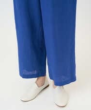 NGLGE43250 GIANNI LO GIUDICE(ジャンニ ロ ジュディチェ) [洗える]カラーリネン製品洗いパンツ ブルー