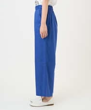 NGLGE43250 GIANNI LO GIUDICE(ジャンニ ロ ジュディチェ) [洗える]カラーリネン製品洗いパンツ ブルー