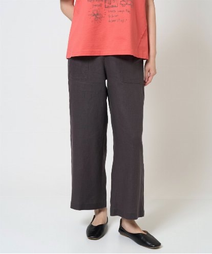 NGLGE43250 GIANNI LO GIUDICE [洗える]カラーリネン製品洗いパンツ