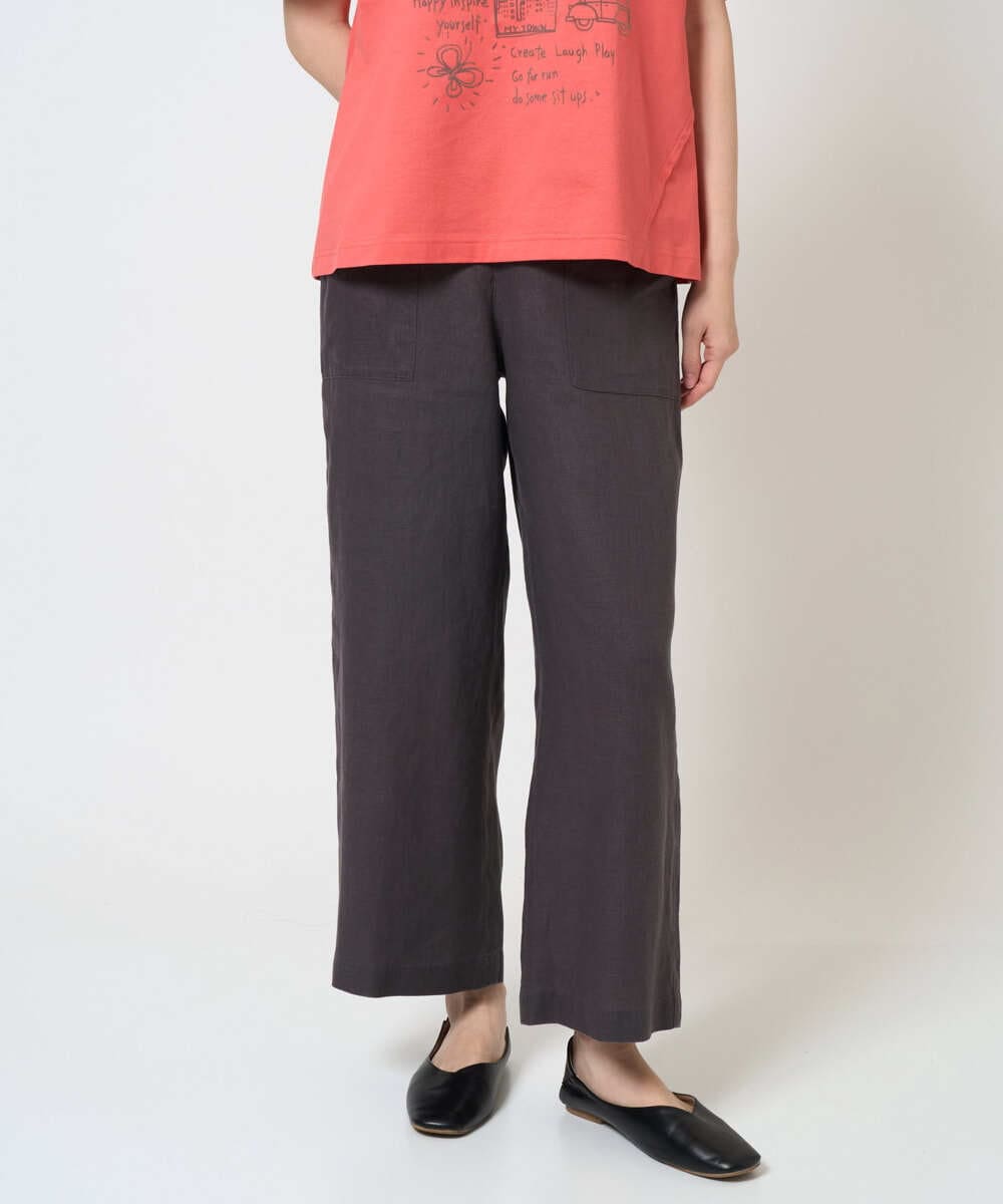 NGLGE43250 GIANNI LO GIUDICE [洗える]カラーリネン製品洗いパンツ