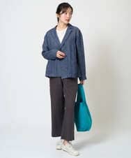 NGLGE43250 GIANNI LO GIUDICE(ジャンニ ロ ジュディチェ) [洗える]カラーリネン製品洗いパンツ ダークグレー