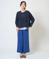 NGLGE43250 GIANNI LO GIUDICE(ジャンニ ロ ジュディチェ) [洗える]カラーリネン製品洗いパンツ ダークグレー