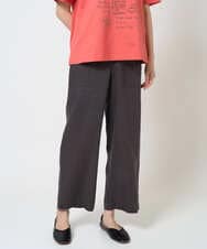 NGLGE43250 GIANNI LO GIUDICE(ジャンニ ロ ジュディチェ) [洗える]カラーリネン製品洗いパンツ ダークグレー