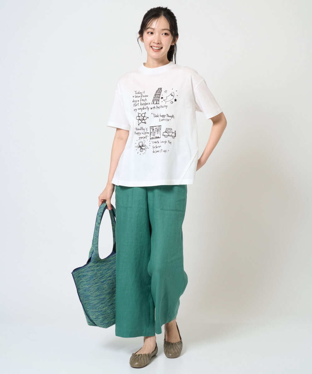 NGLGE43250 GIANNI LO GIUDICE(ジャンニ ロ ジュディチェ) [洗える]カラーリネン製品洗いパンツ ダークグレー