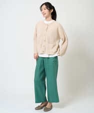 NGLGE43250 GIANNI LO GIUDICE(ジャンニ ロ ジュディチェ) [洗える]カラーリネン製品洗いパンツ ダークグレー