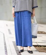 NGLGE43250 GIANNI LO GIUDICE(ジャンニ ロ ジュディチェ) [洗える]カラーリネン製品洗いパンツ ダークグレー