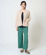 NGLGE43250 GIANNI LO GIUDICE(ジャンニ ロ ジュディチェ) [洗える]カラーリネン製品洗いパンツ ダークグレー