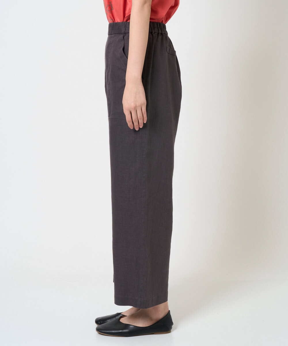 NGLGE43250 GIANNI LO GIUDICE(ジャンニ ロ ジュディチェ) [洗える]カラーリネン製品洗いパンツ ダークグレー