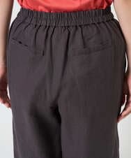 NGLGE43250 GIANNI LO GIUDICE(ジャンニ ロ ジュディチェ) [洗える]カラーリネン製品洗いパンツ ダークグレー