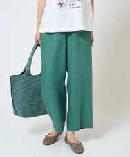 NGLGE43250 GIANNI LO GIUDICE(ジャンニ ロ ジュディチェ) [洗える]カラーリネン製品洗いパンツ ダークグレー