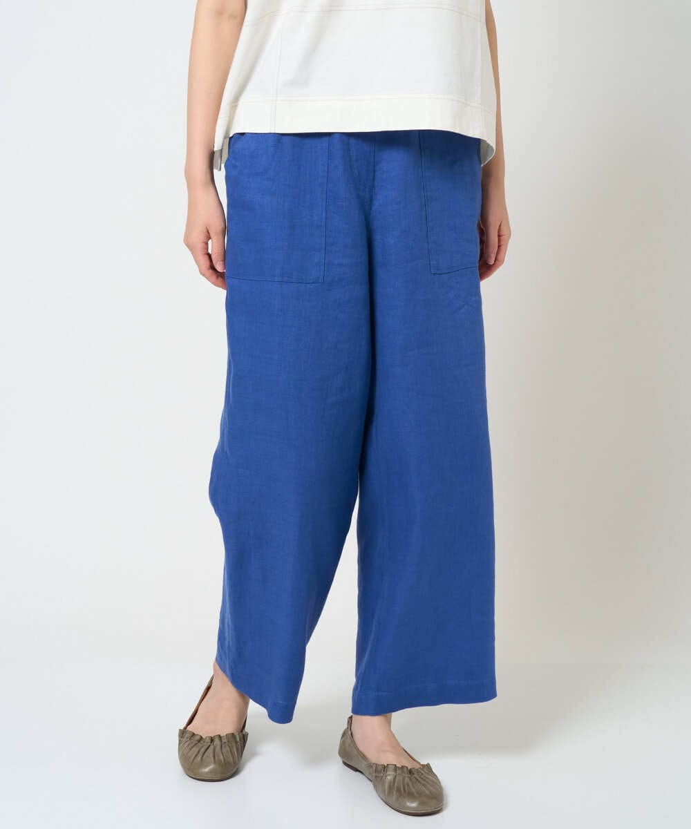 NGLGE43250 GIANNI LO GIUDICE(ジャンニ ロ ジュディチェ) [洗える]カラーリネン製品洗いパンツ ダークグレー