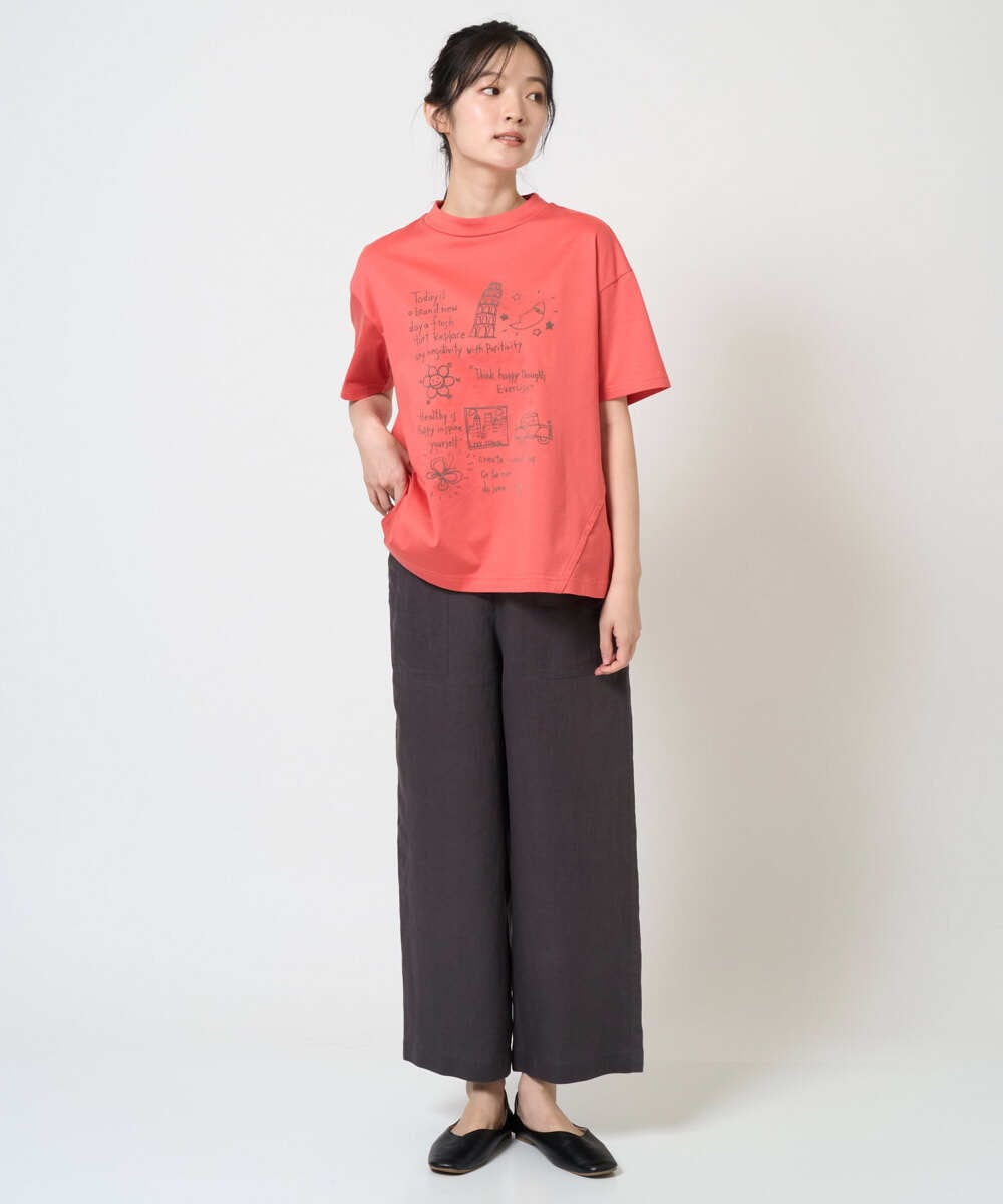 NGLGE43250 GIANNI LO GIUDICE(ジャンニ ロ ジュディチェ) [洗える]カラーリネン製品洗いパンツ ダークグレー