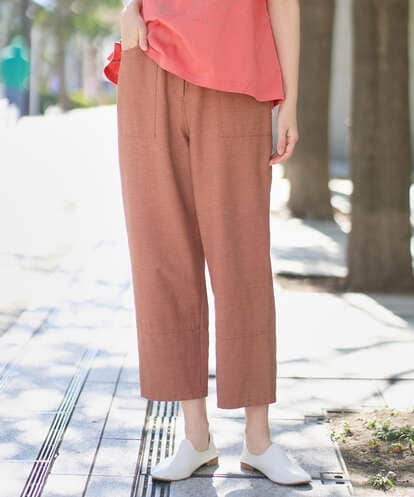 NGLGE44270 GIANNI LO GIUDICE [洗える・日本製]リネンミックスシャンブレーストレッチパンツ