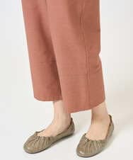 NGLGE44270 GIANNI LO GIUDICE(ジャンニ ロ ジュディチェ) [洗える・日本製]リネンミックスシャンブレーストレッチパンツ オレンジ