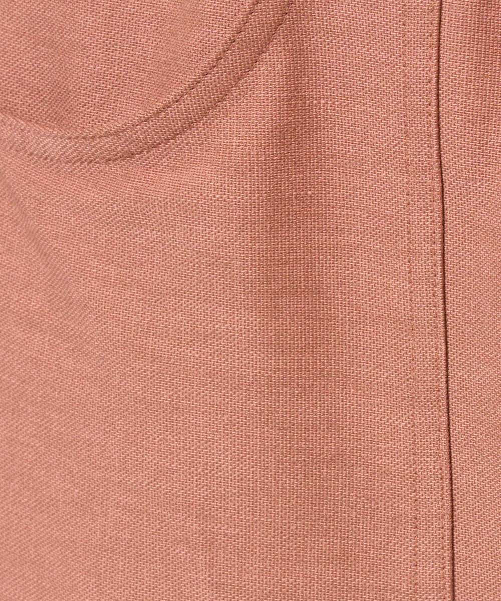 NGLGE44270 GIANNI LO GIUDICE(ジャンニ ロ ジュディチェ) [洗える・日本製]リネンミックスシャンブレーストレッチパンツ オレンジ