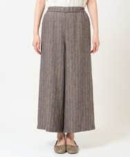 NGLGE50330 GIANNI LO GIUDICE(ジャンニ ロ ジュディチェ) [洗える]リネンステッチストライプパンツ ブラック