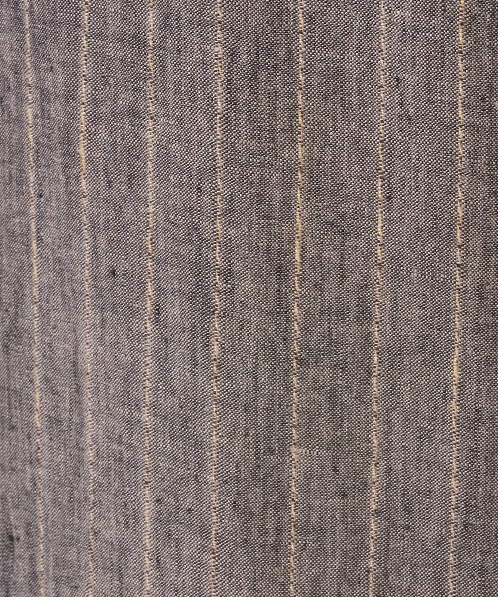 NGLGE50330 GIANNI LO GIUDICE(ジャンニ ロ ジュディチェ) [洗える]リネンステッチストライプパンツ ブラック