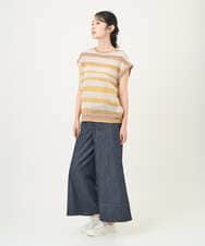 NGLGF20270 GIANNI LO GIUDICE(ジャンニ ロ ジュディチェ) [洗える]スラブシャンブレーデニムパンツ ネイビー